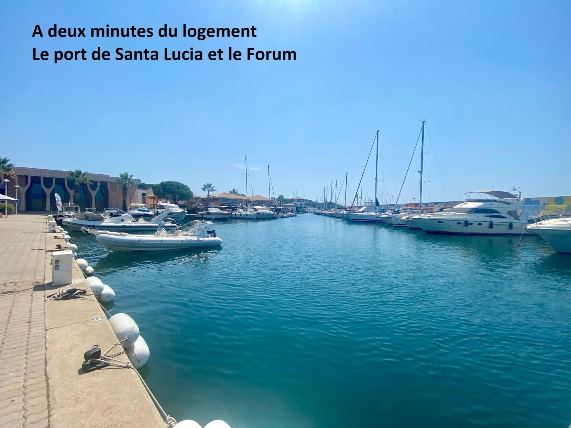 Appartement Face Mer Et Port Santa Lucia Climatise Et Wifi Сен-Рафаель Екстер'єр фото